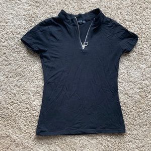 Splash youth medium black zip down T